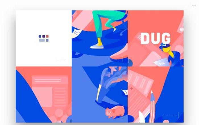 Dug website preview
