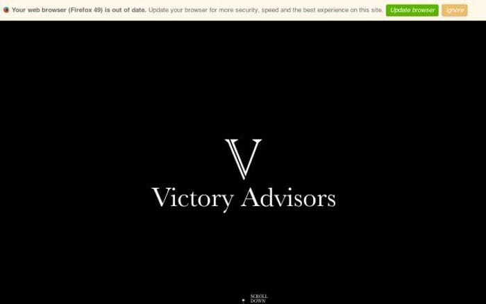 Victoryadvisors website preview