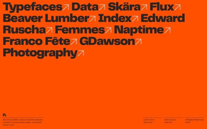 Nick Losacco — Graphic Designer website preview