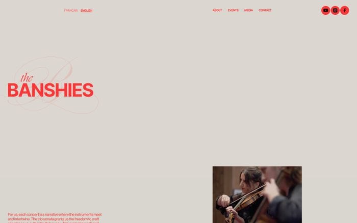 The Banshies website preview