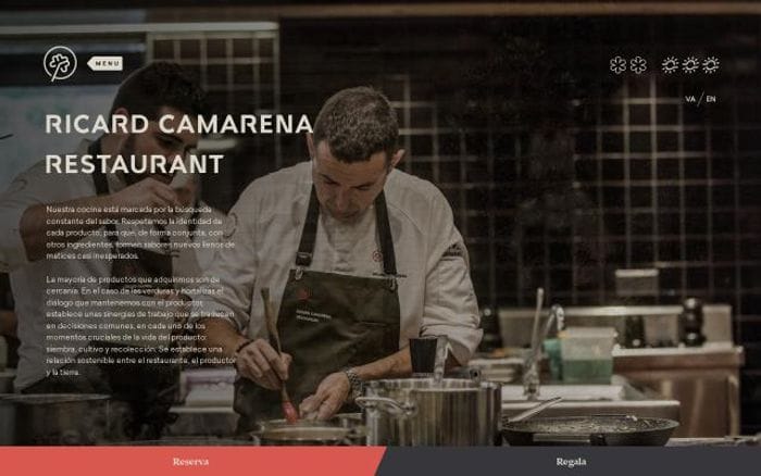 Ricardcamarenarestaurant website preview