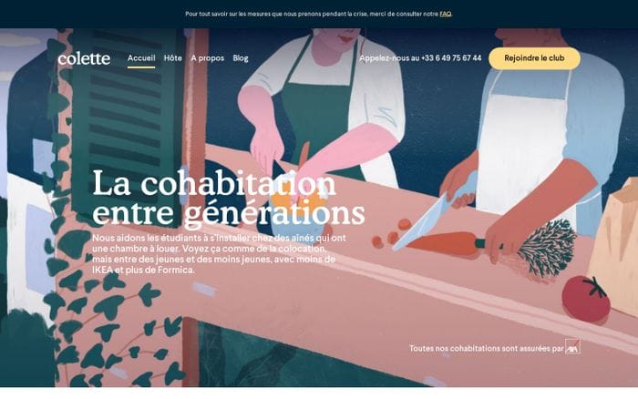 Colette website preview