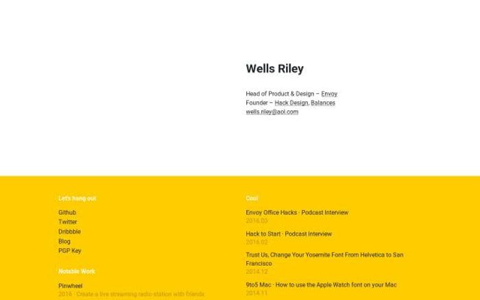 Wells website preview