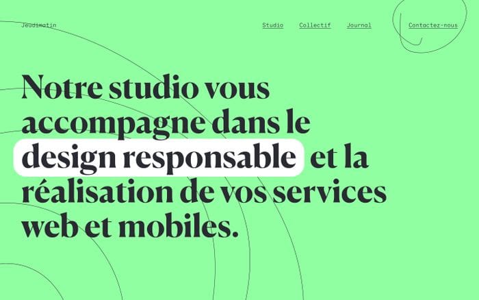 Jeudimatin website preview
