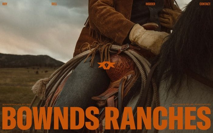 Bownds Ranches website preview