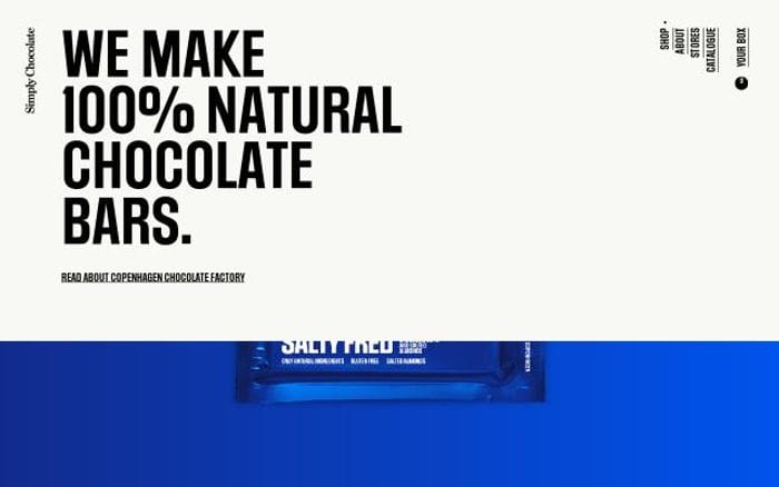 Simplychocolate website preview