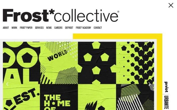 Frostcollective website preview