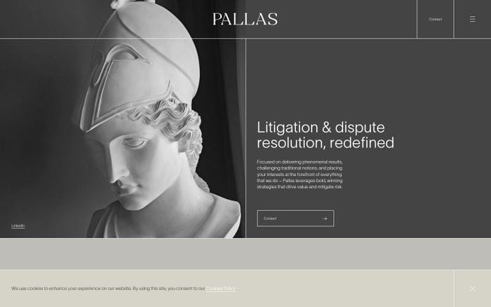 Pallas website preview