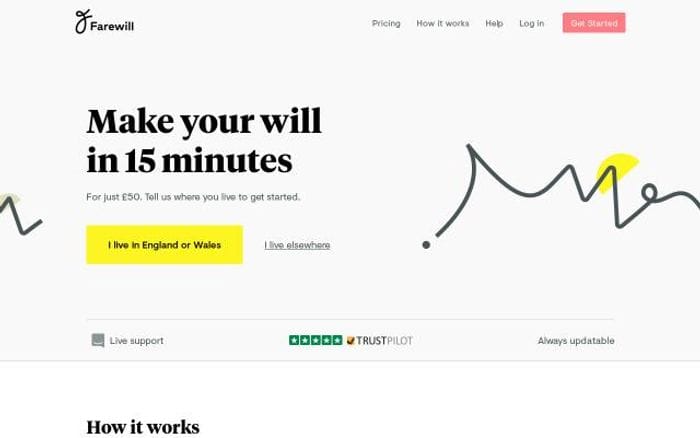 Farewill website preview