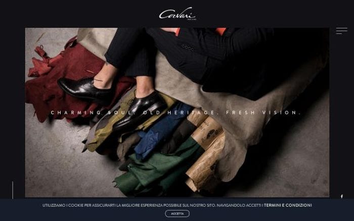 Corvari website preview