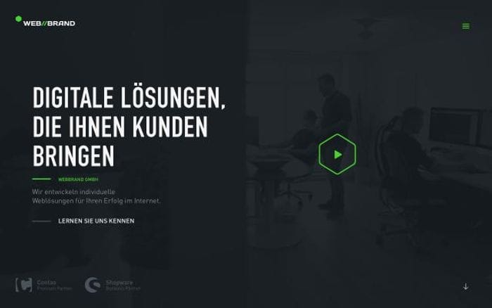 Webbrand website preview