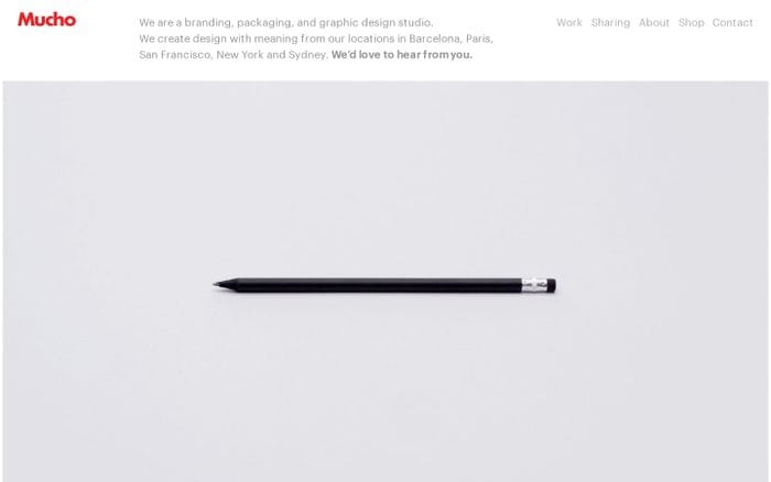 Mucho | Branding, Packaging, and Graphic Design website preview