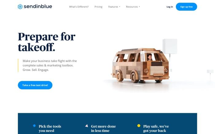 All Your Digital Marketing Tools in One Place – Sendinblue website preview