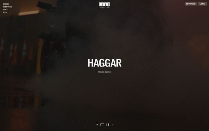 1820 Productions website preview