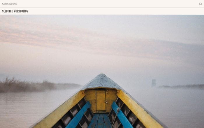 Carol Sachs website preview