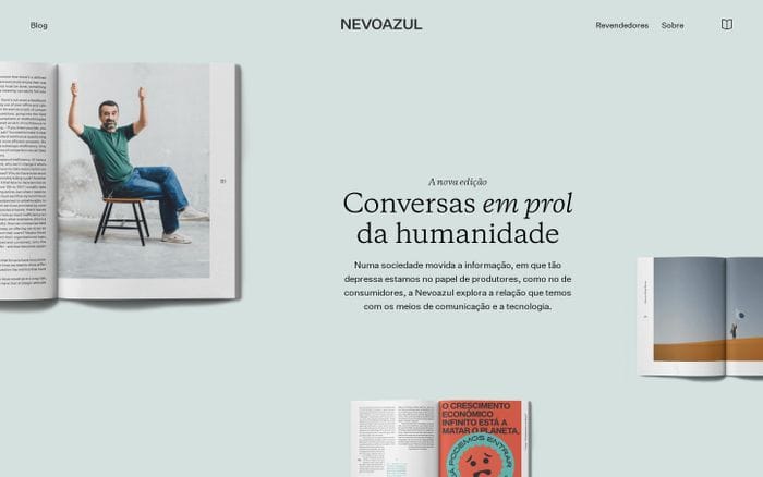 Nevoazul | Conversas em prol da humanidade website preview