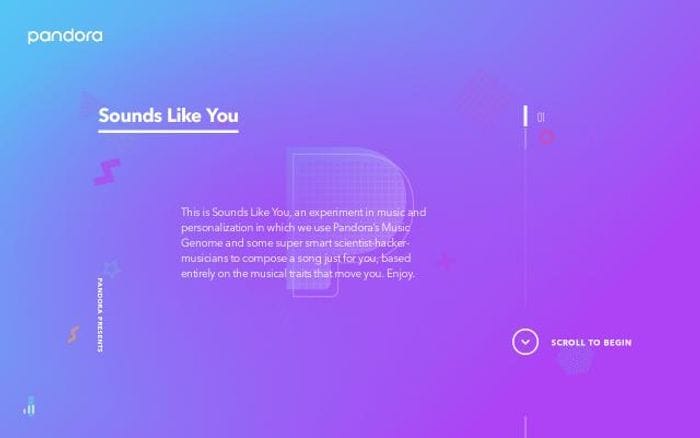 Soundslikeyou website preview