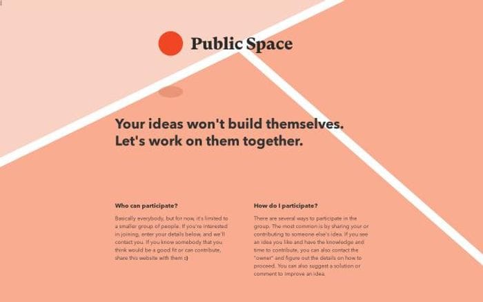 Publicspace website preview