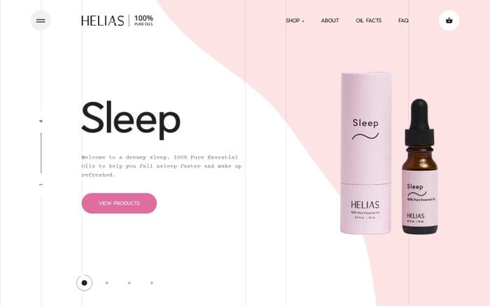Purest Essential Oils on the Market – Helias Oils website preview
