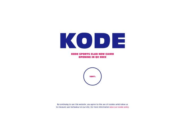 Kode Sports Club website preview