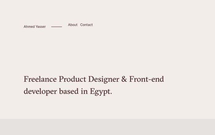 Ahmdyassr website preview