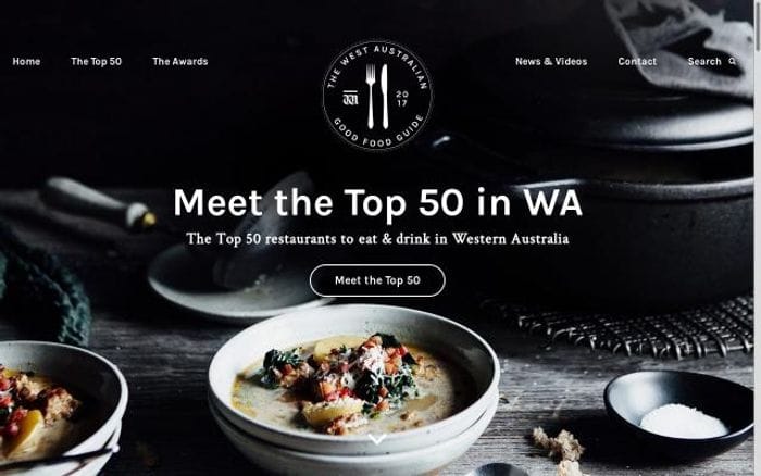 Wagoodfoodguide website preview