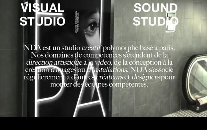 Nda-paris website preview