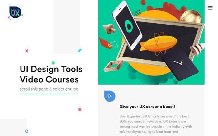Learnux website preview