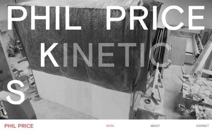 Philpricesculpture website preview