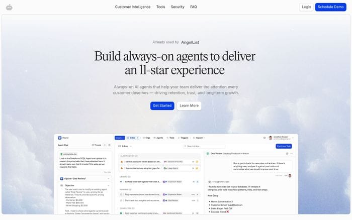 Round website preview