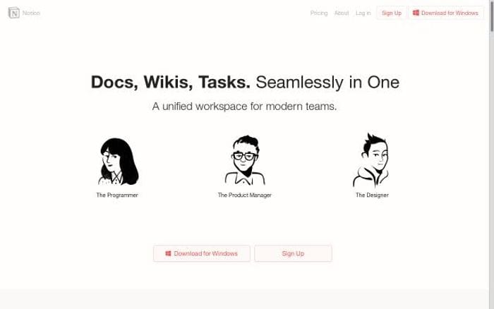Notion website preview