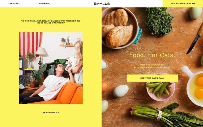 Smallsforsmalls website preview
