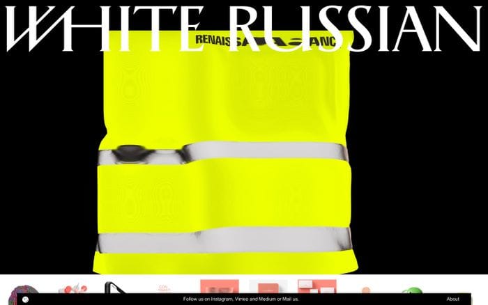 White Russian website preview