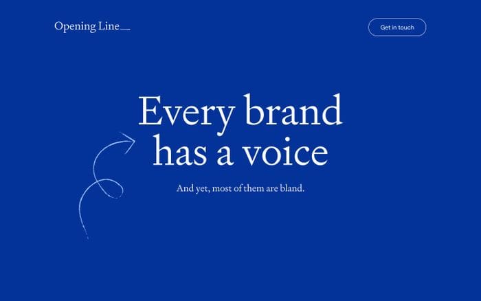 Opening Line website preview