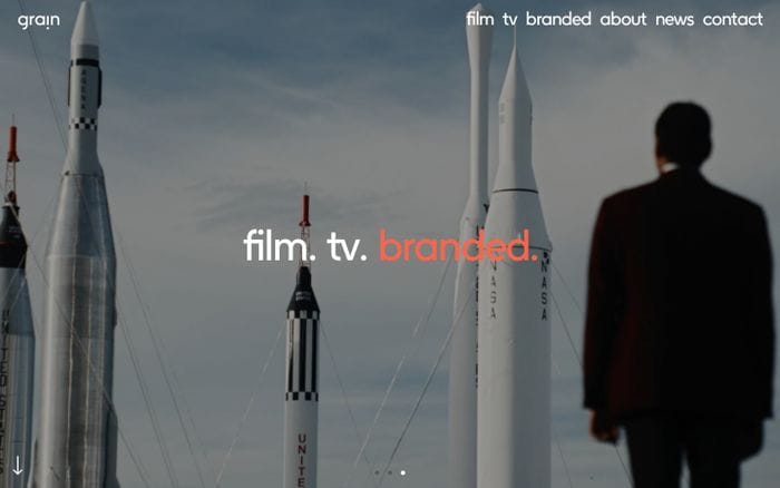 Grain Media — Home website preview