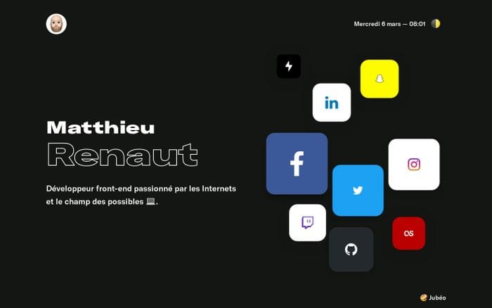 Matthieu Renaut website preview