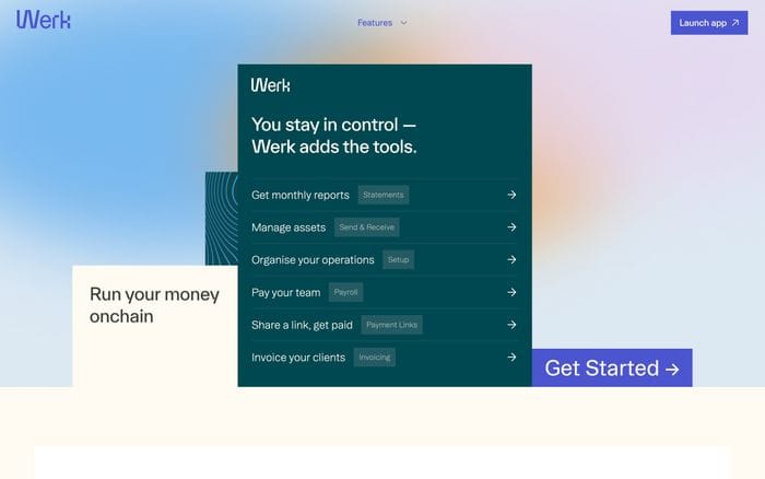 Werk website preview