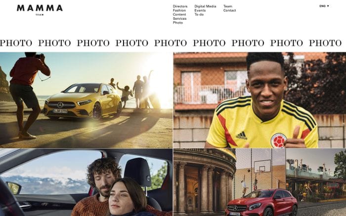 Photo archivos — Mamma Team website preview