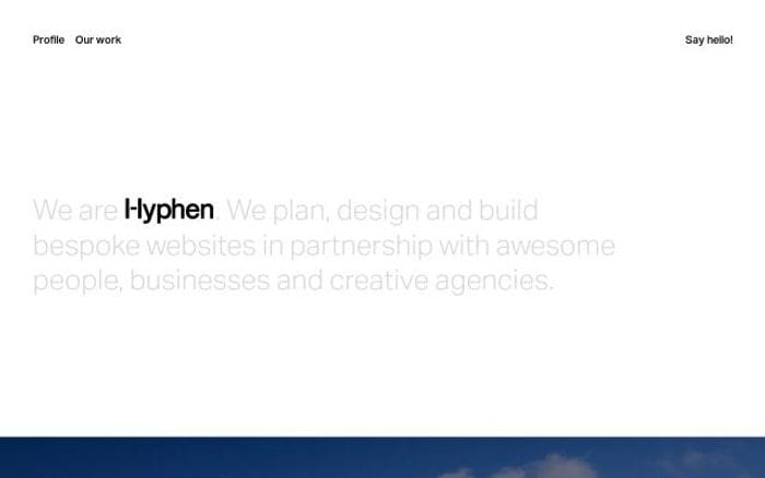 Wearehyphen website preview