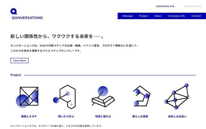 Qonversations website preview