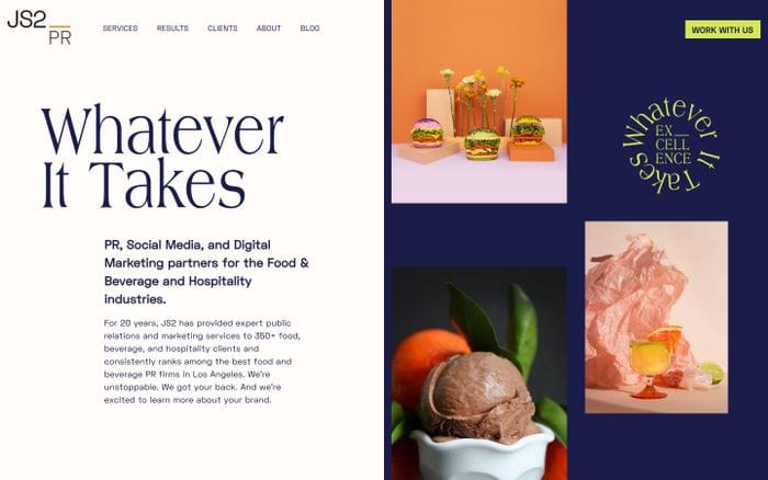 JS2 Pr website preview