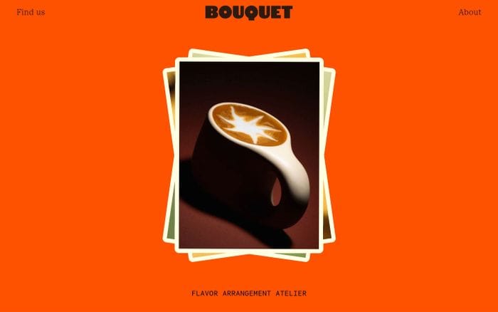 Bouquet Infusions website preview