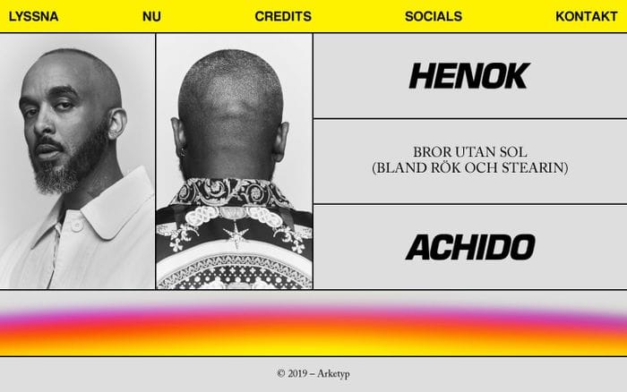 Henok Achido | Bror Utan Sol (Bland Rök Och Stearin) website preview