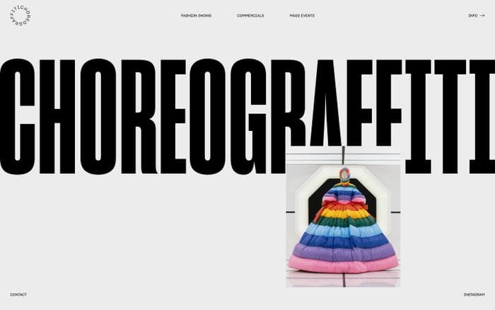 Choreograffiti website preview