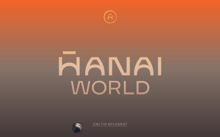 Hanai world website preview