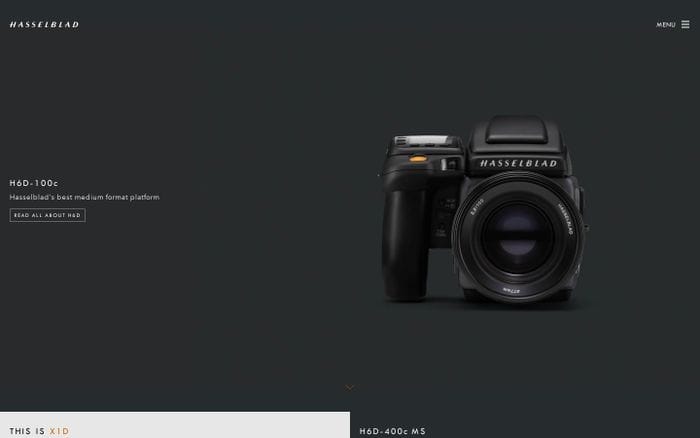 Hasselblad website preview