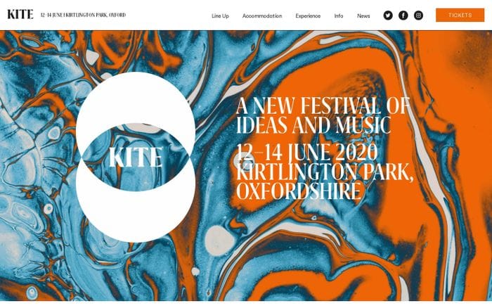 Kite festival website preview