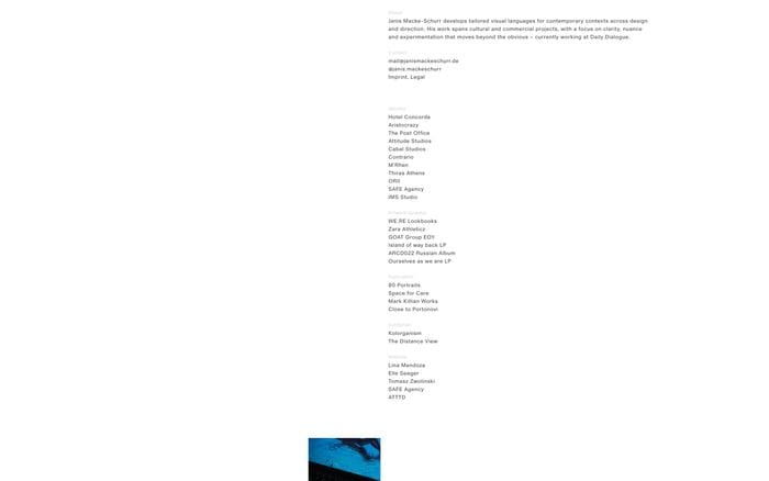 Janis Macke-Schurr website preview