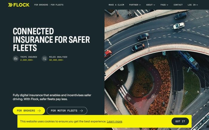 Flock website preview