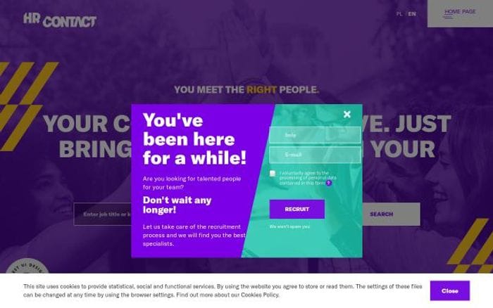 Hrcontact website preview